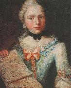 Angelica Kauffmann Selbstportrat als Sangerin mit Notenblatt oil painting on canvas